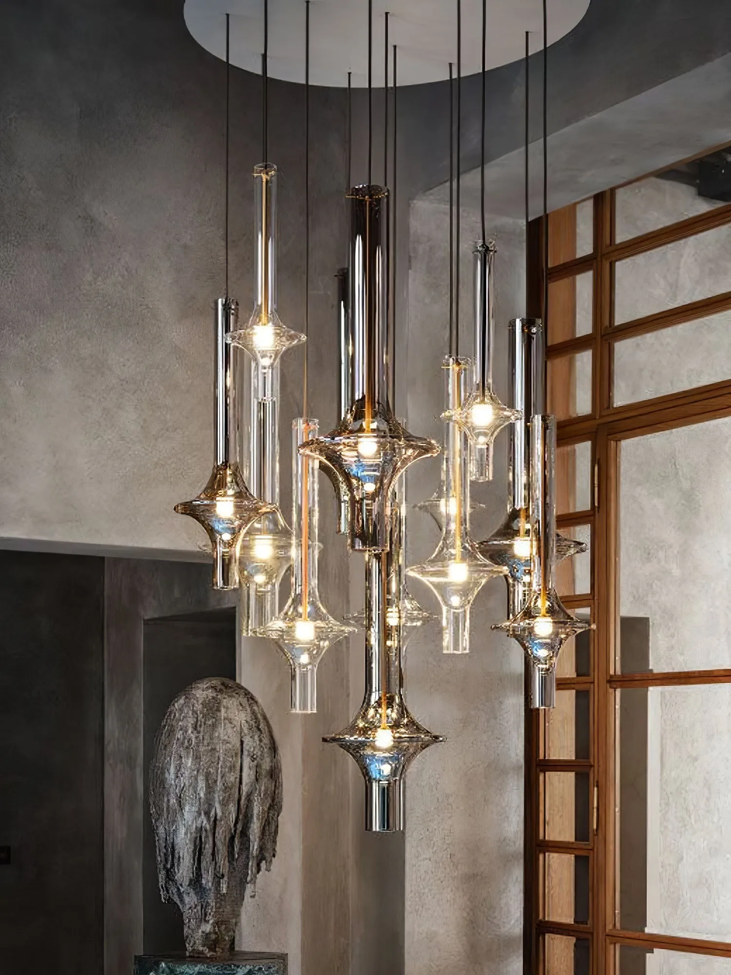 Modern Creative Glass Tube Pendant Lamp KL762