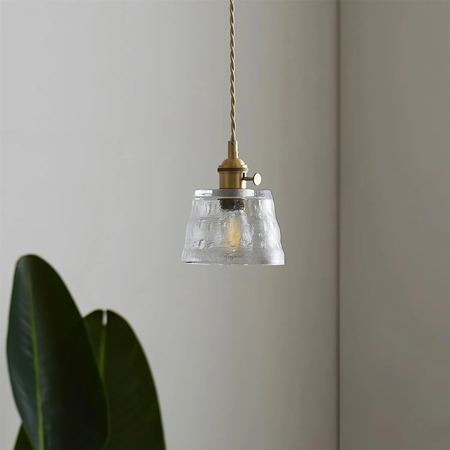 Retro Small Cup Glass Pendant Lamp KL292