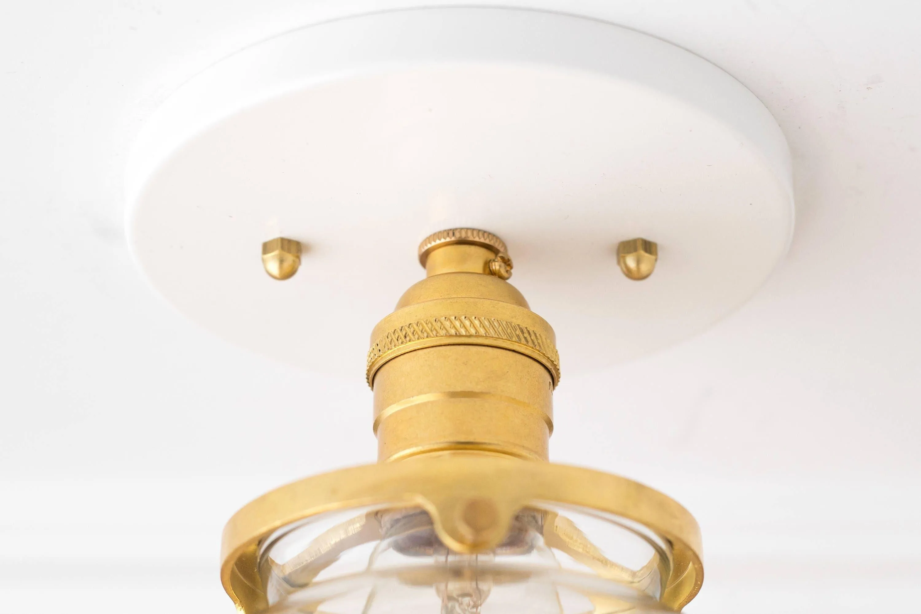 Glorica Glass Retro Globe Ceiling Light - Vintage Industrial Home Lighting KL1488