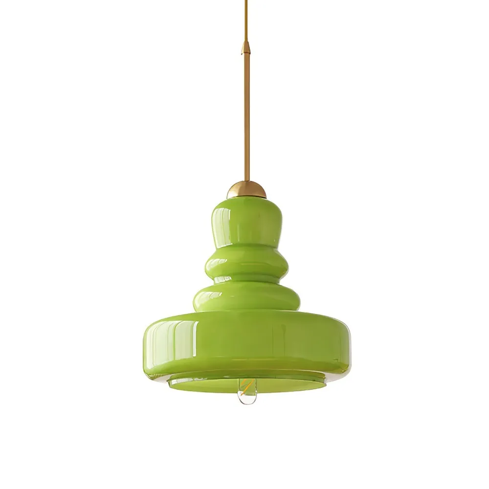 Mid Century Modern Gourd Glass Pendant Light KL132