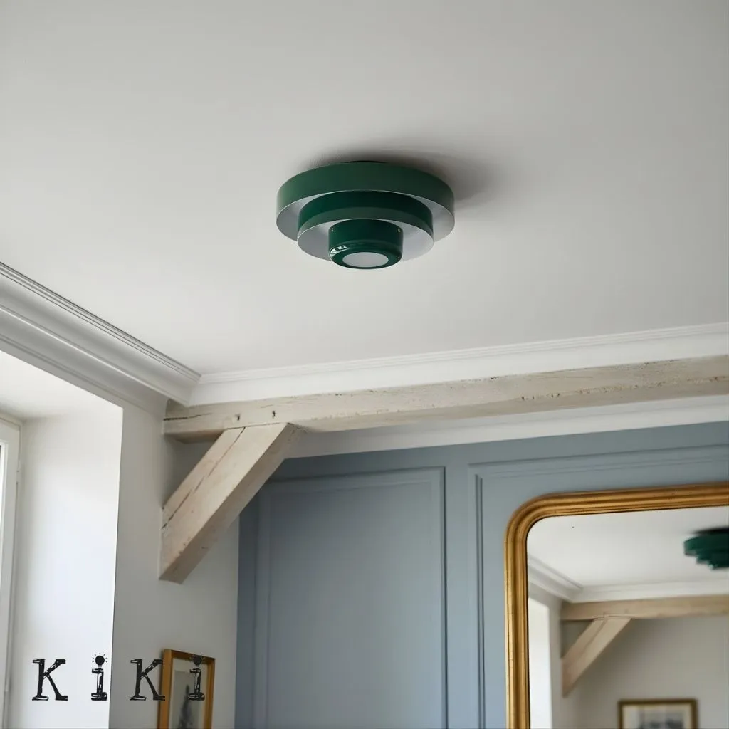 Three-Tier Bauhaus Ceiling Lamp - Bold Colors Ceiling Light for Bedroom or Lounge KL885