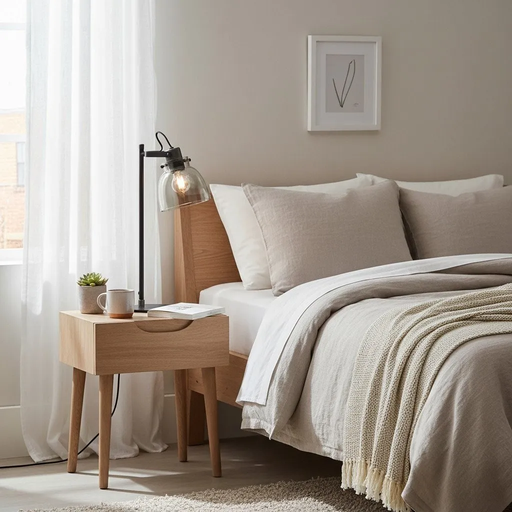 Readium Adjustable Table Lamp - Industrial Metal and Dome Glass for Bedroom and Study KL1822