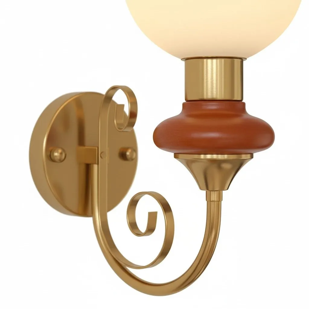 Noirvex Glass Ball Wall Light - Refined Design Sconce for Bedrooms and Lounge Areas KL2138