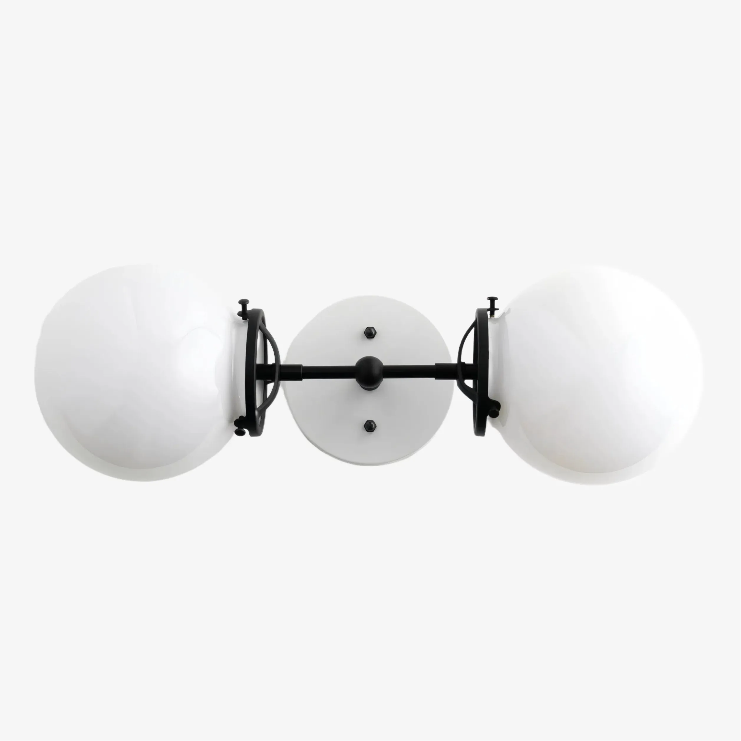 Lumio Globe Art Deco Vanity Light -  Opal Globe Bathroom Sconce KL1416