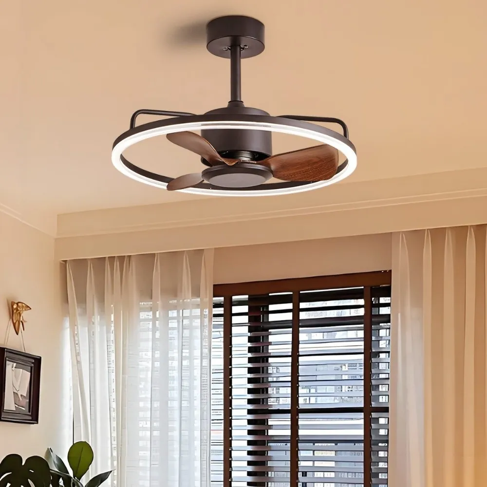 Vintage Bauhaus LED Silent Fan Ceiling Light KL943