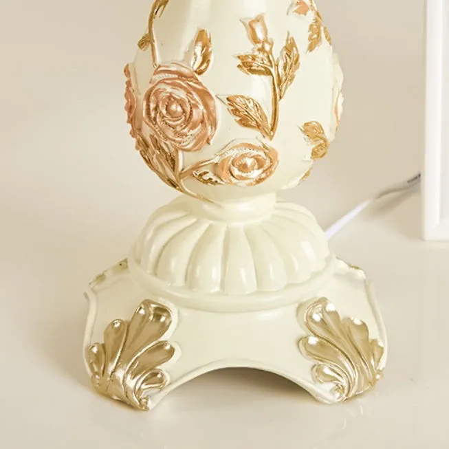 Classic European Vase Base Resin Fabric Table Lamp KL707