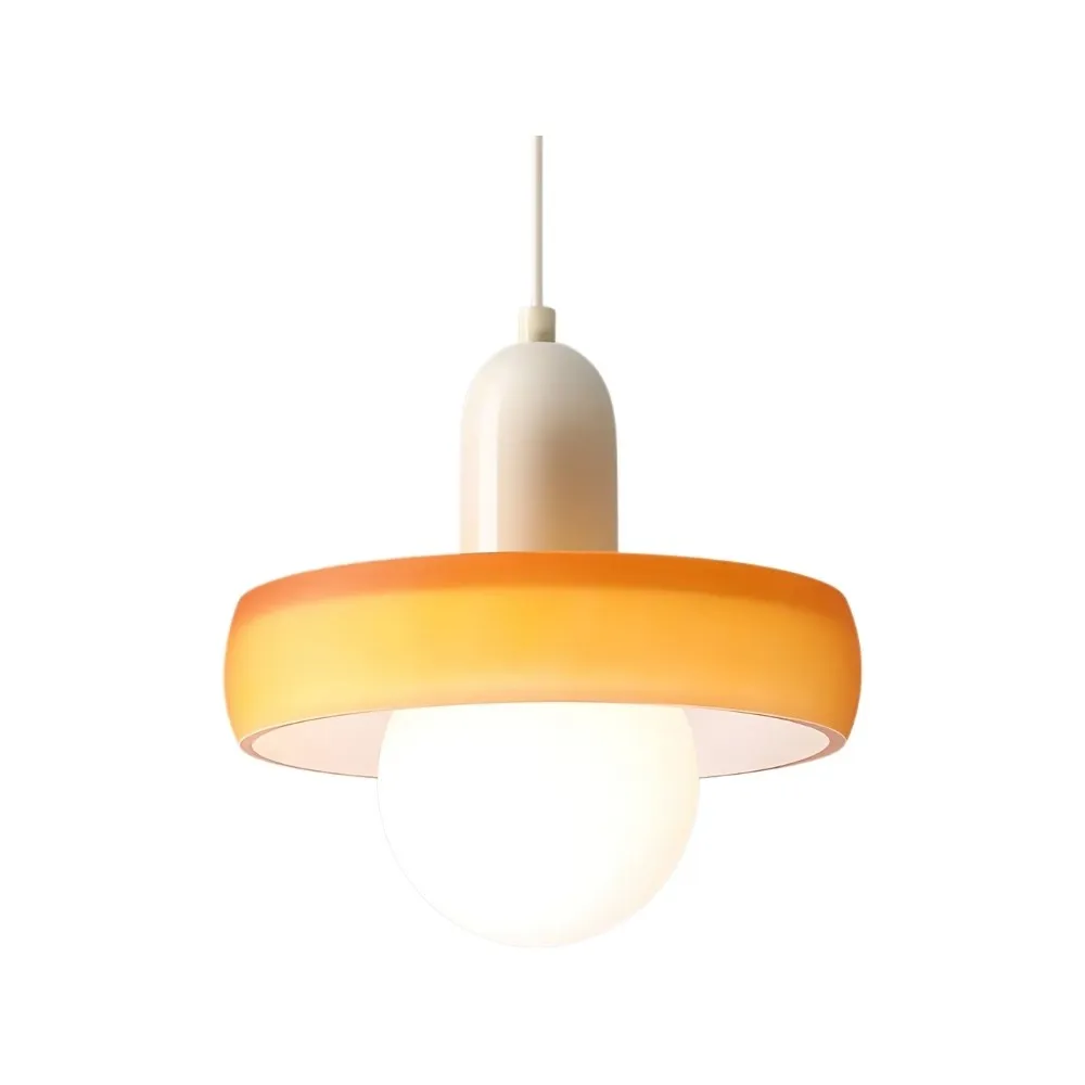 Colorful Glass Disc Orb Pendant Light KL916
