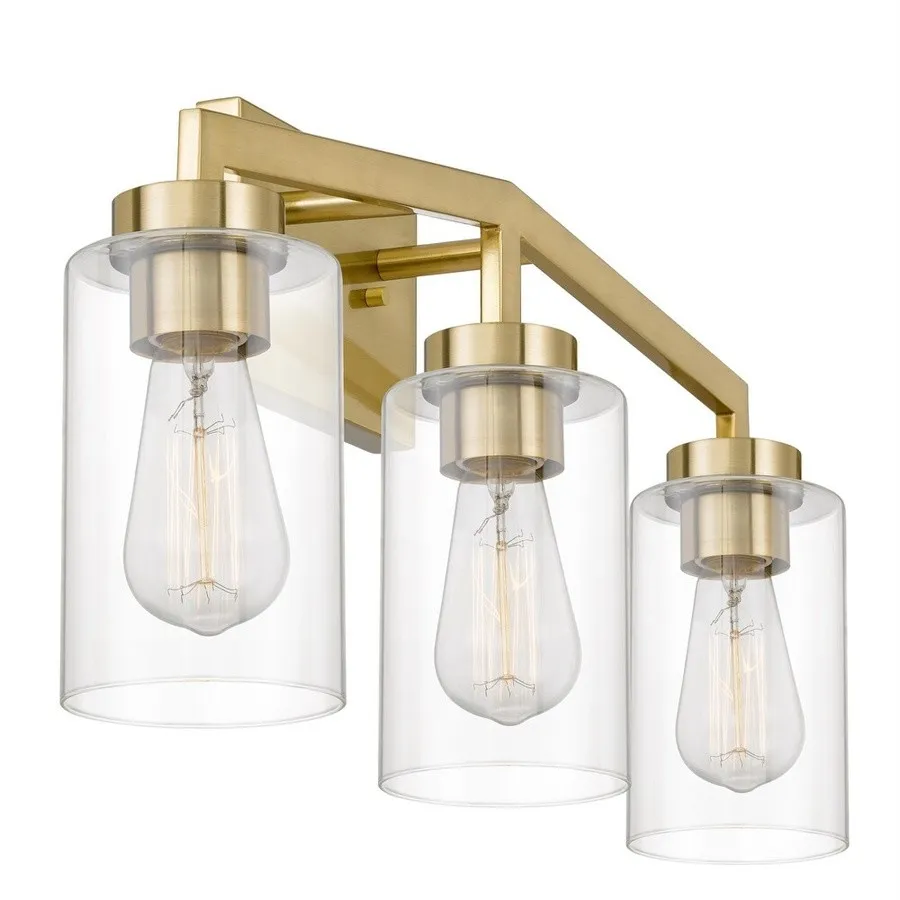 Industrial Cylindrical Brass Wall Lamp For Bathroom KL77