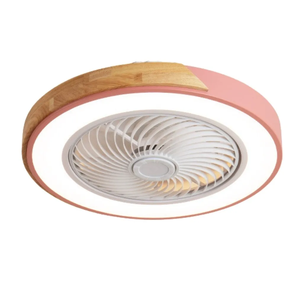 Scandinavian Style Wood Round Ceiling Fan Light KL932