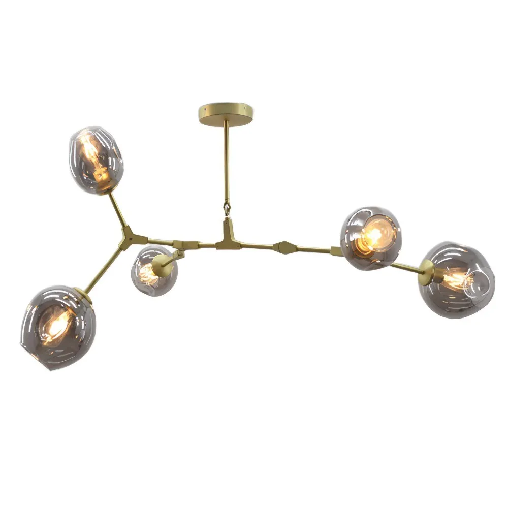 Branching bubble chandelier