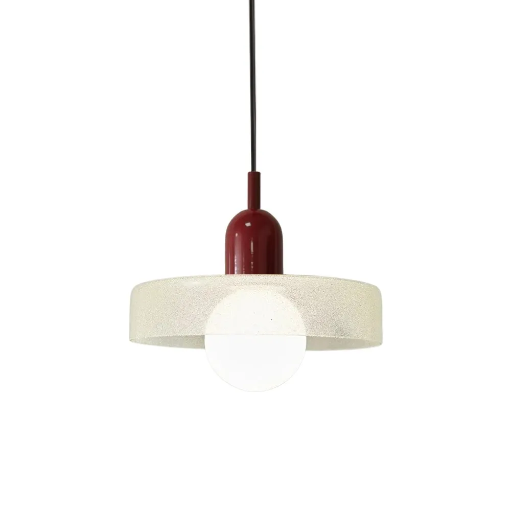 Modern Crystal Glass Disc Orb Pendant Light For Kitchen Island KL920