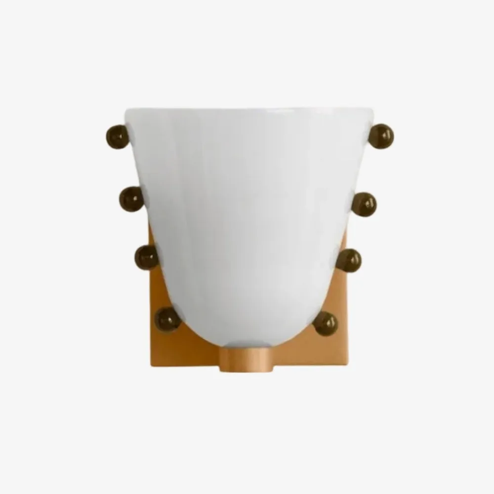 Bellina Decorative Art Glass Wall Lamp - Modern Gemma Wall Sconce for Bedroom and Entryway KL2329