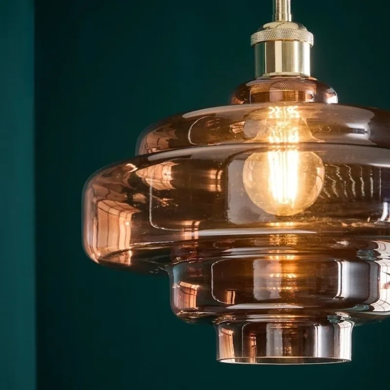 Modern Bauhaus Elegant Glass Effect Pendant Light KL1100