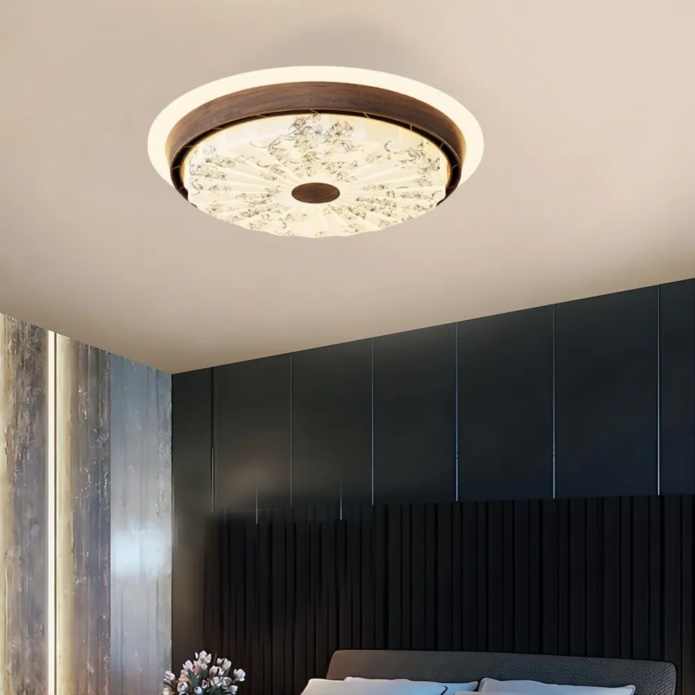 Vintage Bladeless Silent Ceiling Fan Light For Bedroom KL934