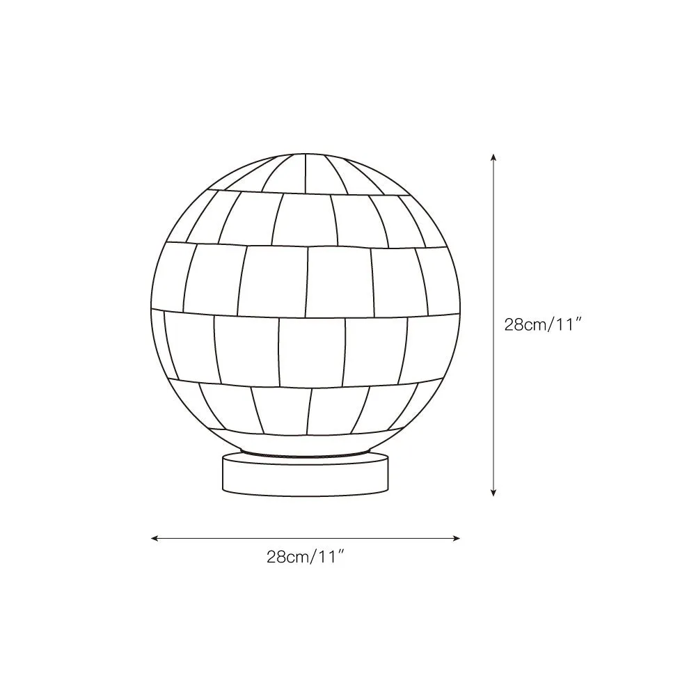 Alabaster Ball Table Lamp D433