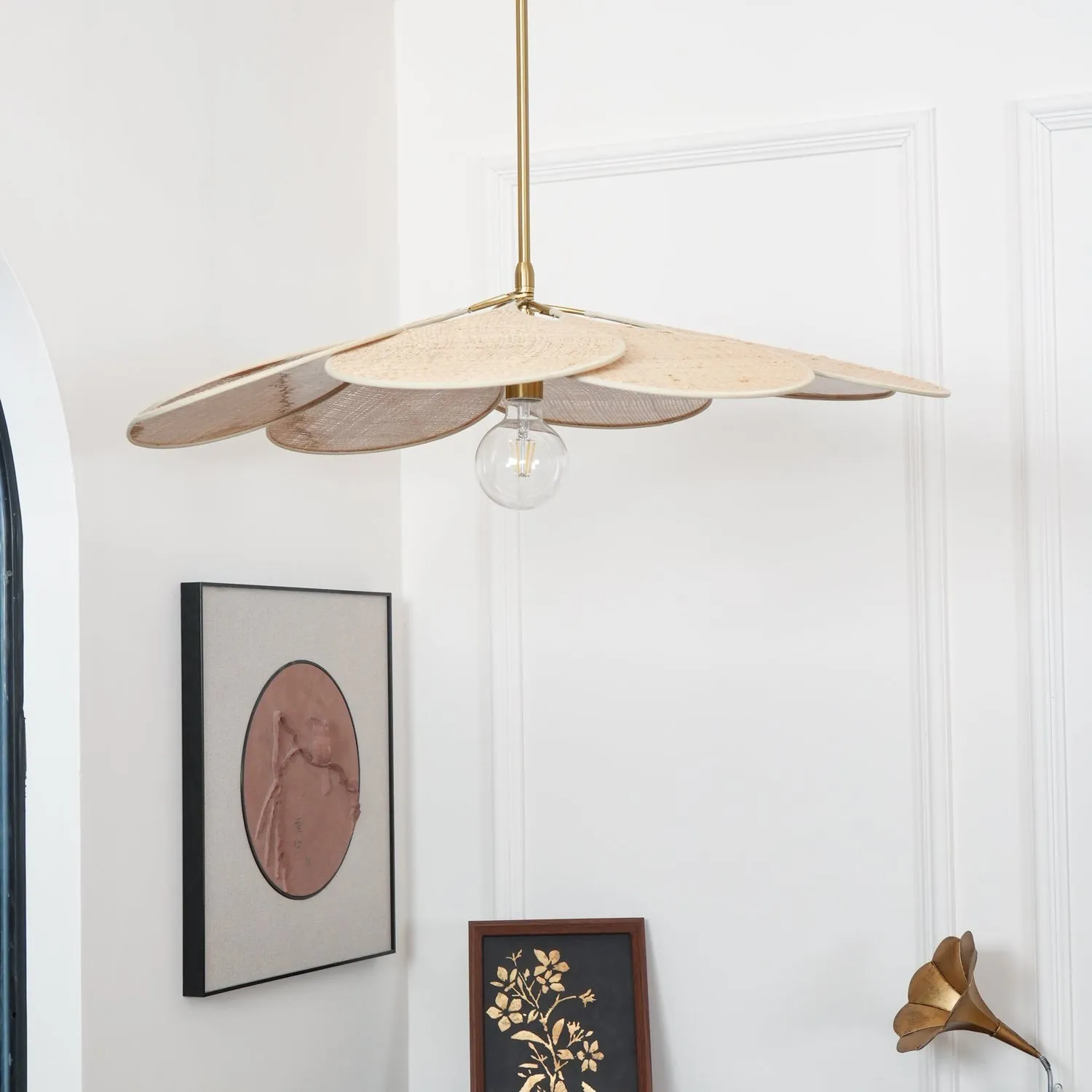 Petals Bloom Rattan Pendant Lamp KL574