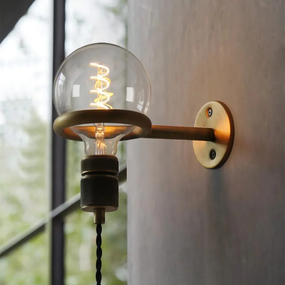 Loop Minimalist Wall Light With Wall Socket