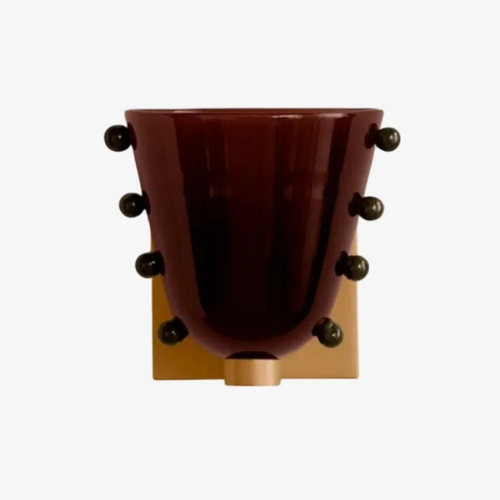 Bellina Decorative Art Glass Wall Lamp - Modern Gemma Wall Sconce for Bedroom and Entryway KL2329