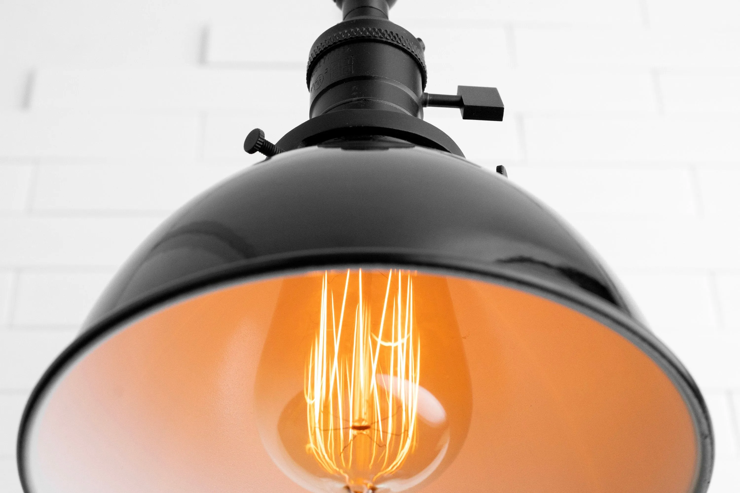 Conique Metal Vintage Industrial Swing Arm Wall Lamp - Adjustable Dome Shade for Study KL1440