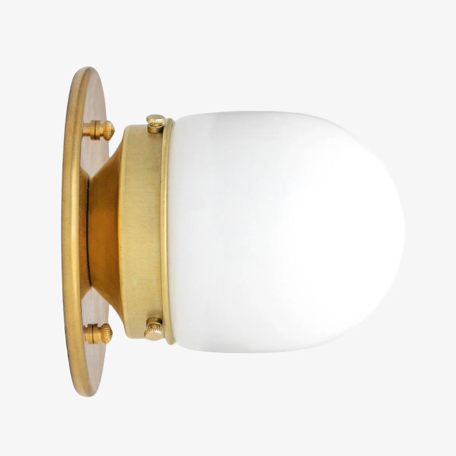 Opalume Glass Globe Flush Mount Light - Vintage Style Lamp for Hallway or Entryway KL1429