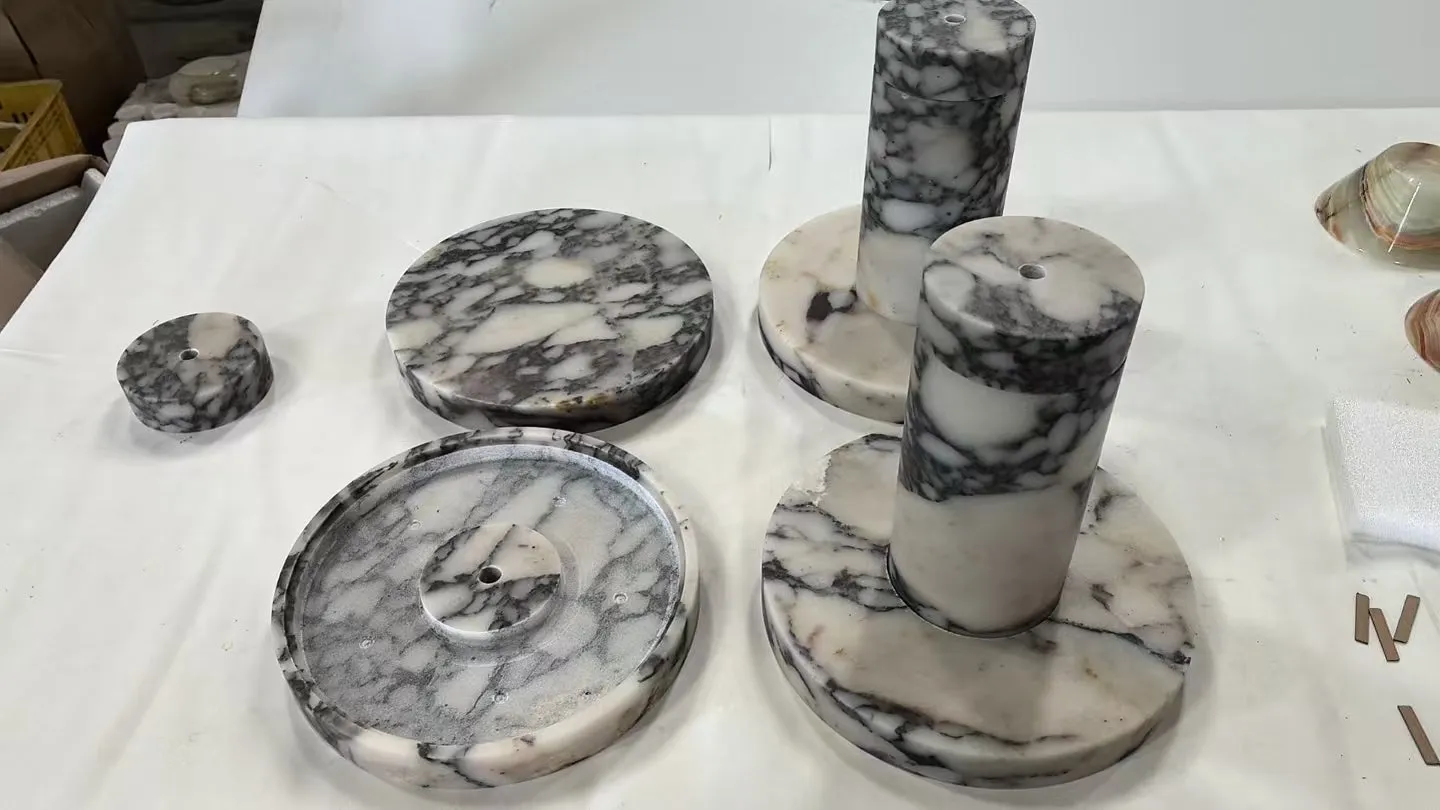 Pillar Marble Table Lamp D567
