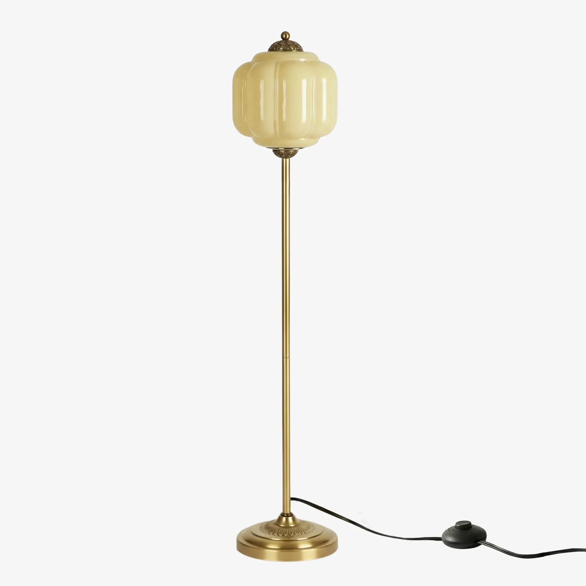 Eloise Artistic Textured Glass Floor Lamp - Elegant Lighting for Bedroom or Interior Space KL2330