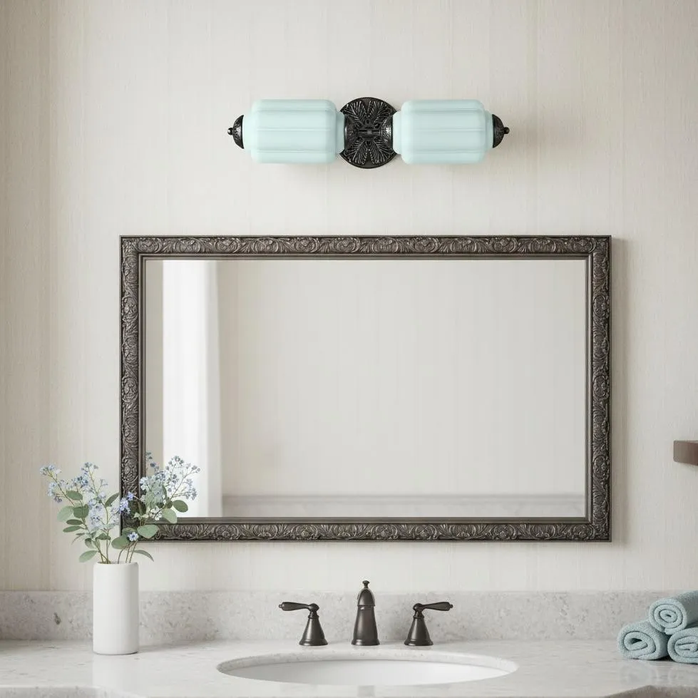 Eloise Pumkin Glass Vanity Sconce KL856