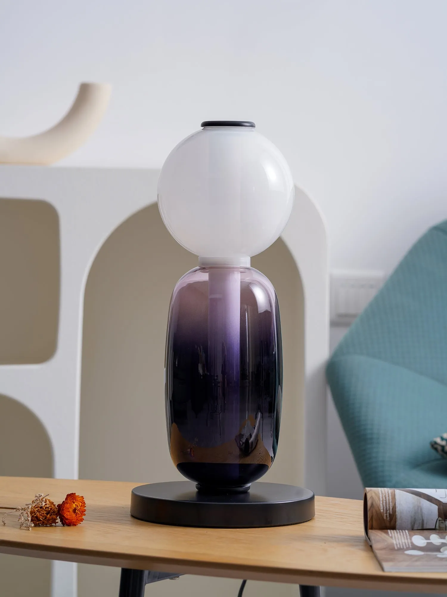 Nordic Minimalist Creative Luxury Gourd Glass Table Lamp KL278