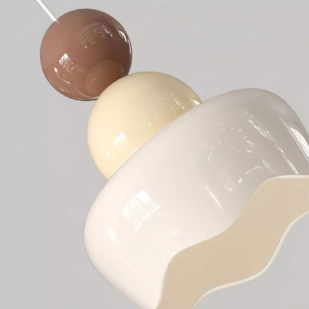 Cream Sunny Rain Doll Resin Pendant Light KL126