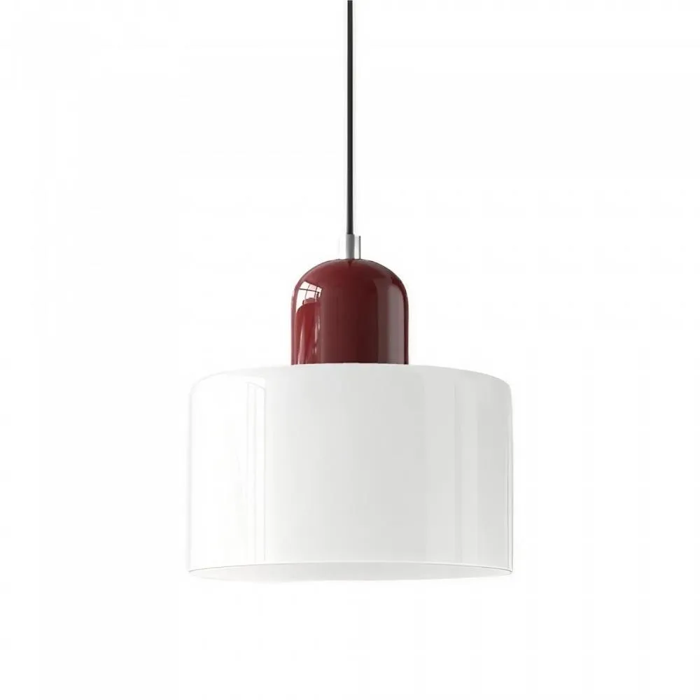 Morandi Cylinder Stained Glass Pendant Light KL17