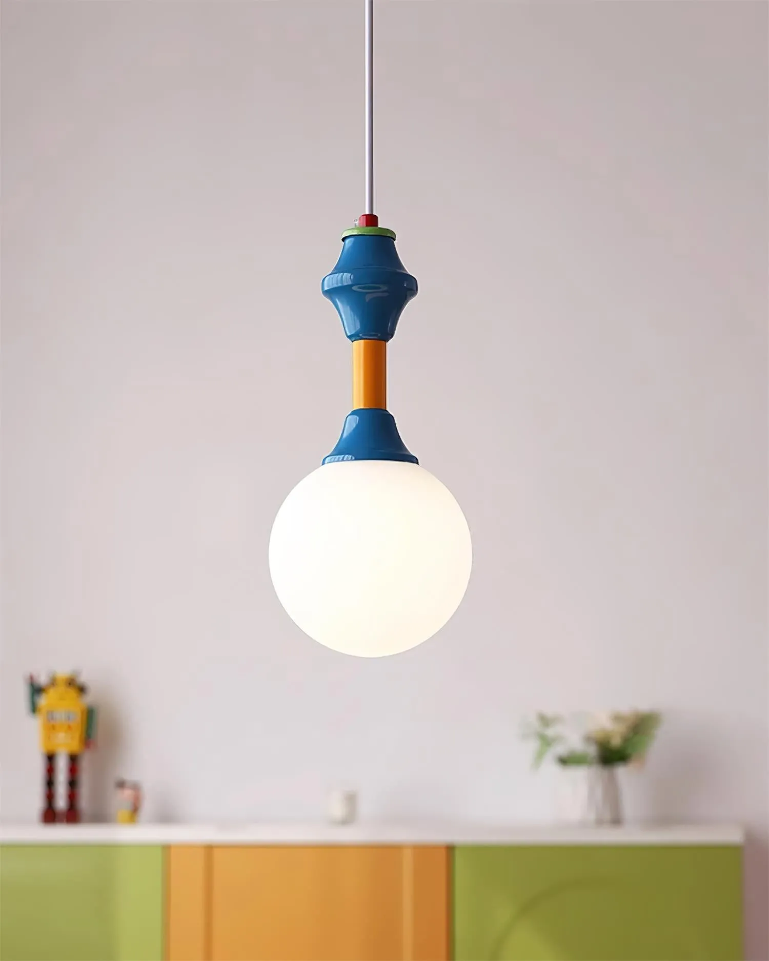 French Blue And White Atmosphere Pendant lamp KL676