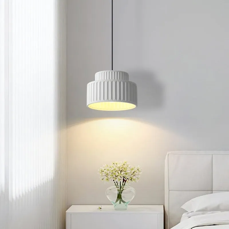Nordic Cream Style Resin Bowl Pendant Light KL160