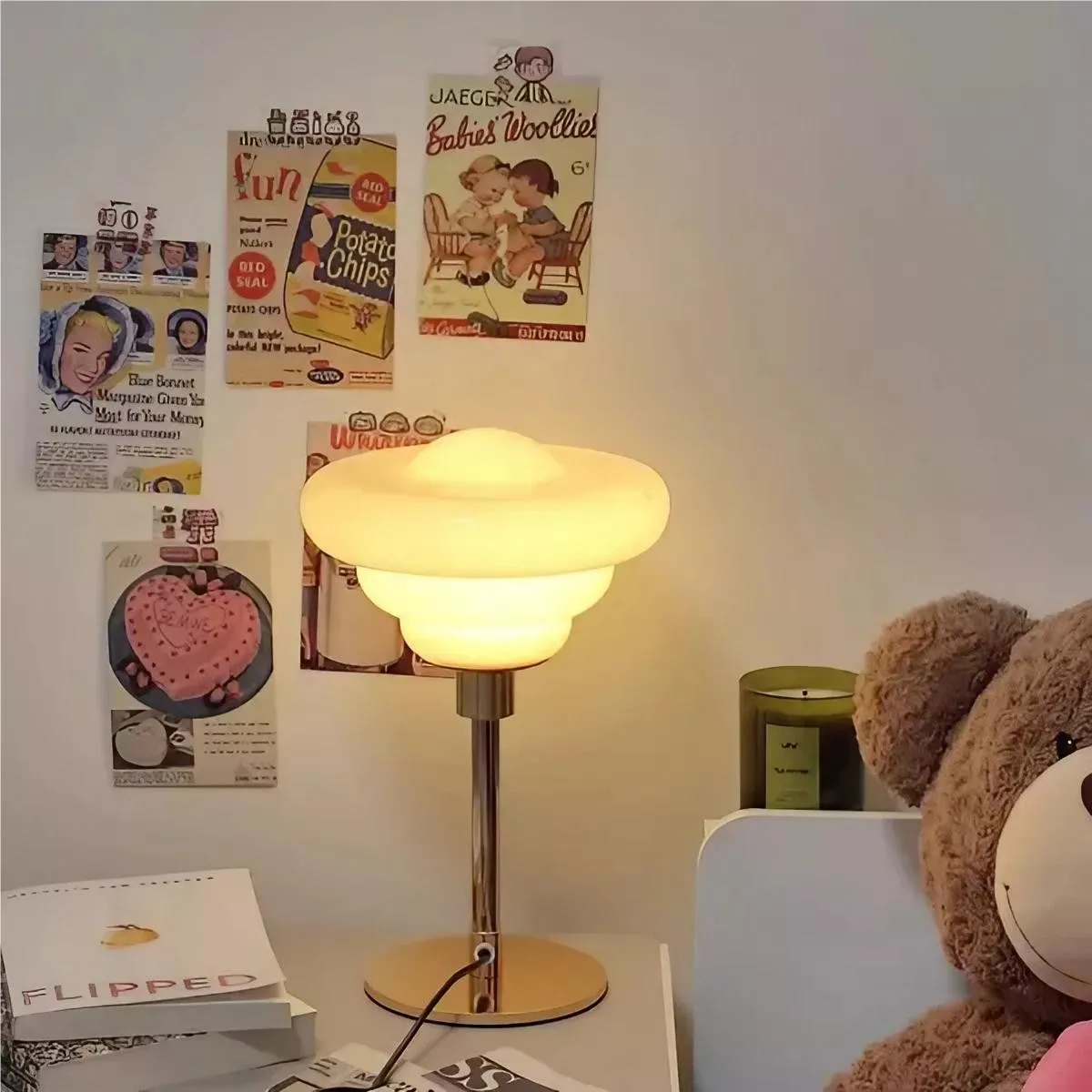 Nordic Minimalist Design Glass Table Lamp KL41