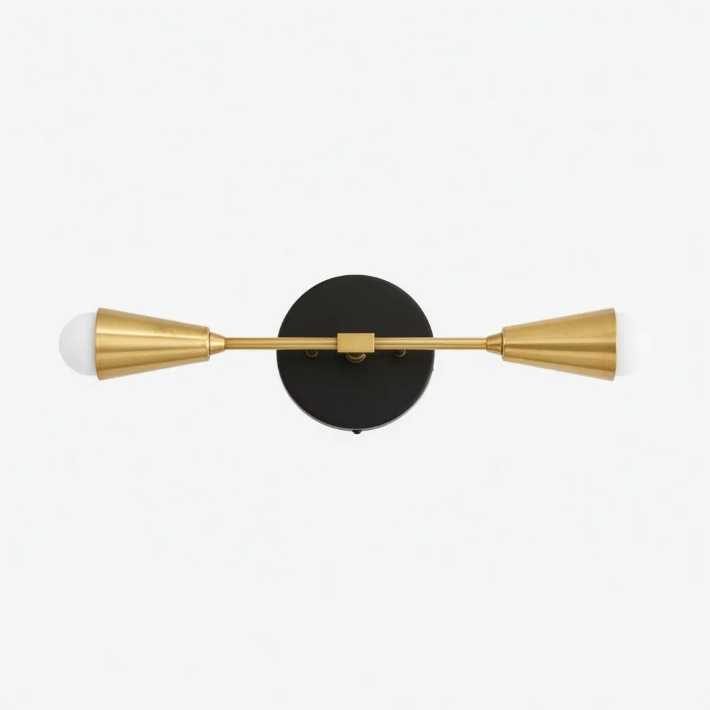 Mobilux Line Minimalist Vanity Light Fixture - Mid Century Bathroom Sconce KL1407