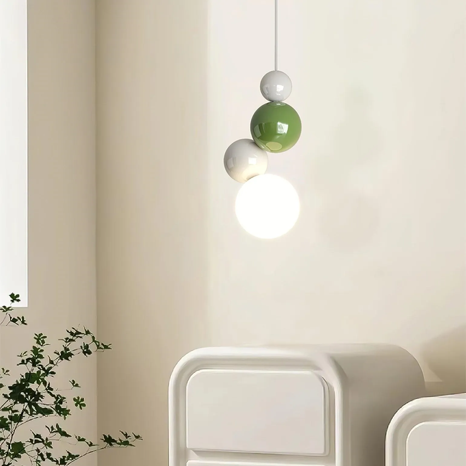 Cream Style Globe Bubble Pendant Light KL133
