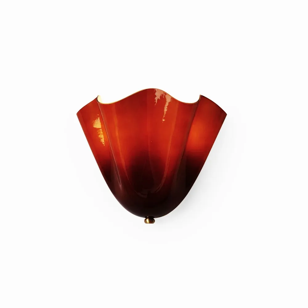 Vera Glass Wall Lamp - Vintage Accent Sconce for Bedroom and Living Space KL881