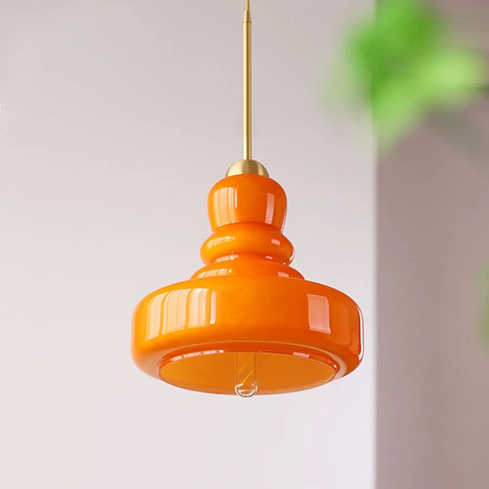 Mid Century Modern Gourd Glass Pendant Light KL132