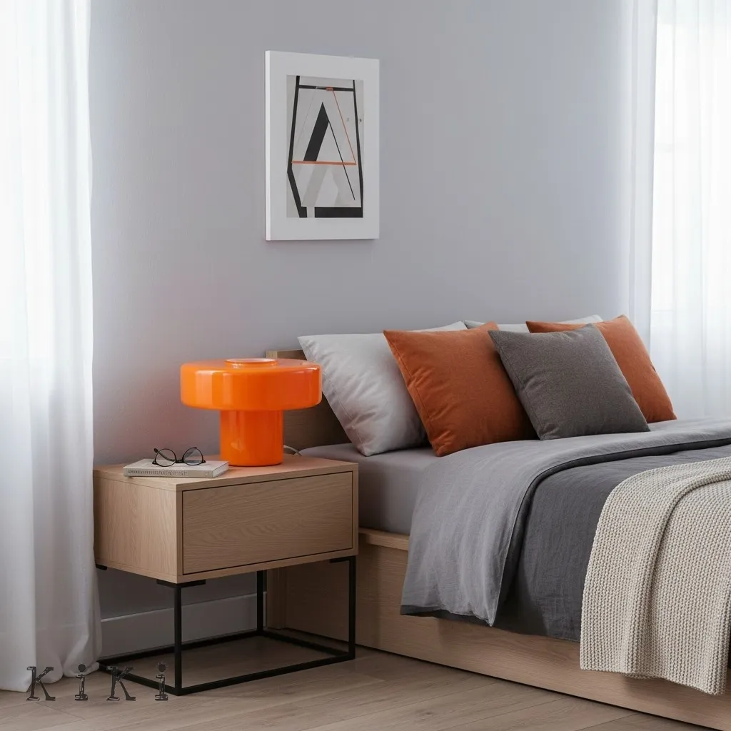 Minimalist Colorful Glass Table Lamp - Modern Style Lamp for Bedside KL2323