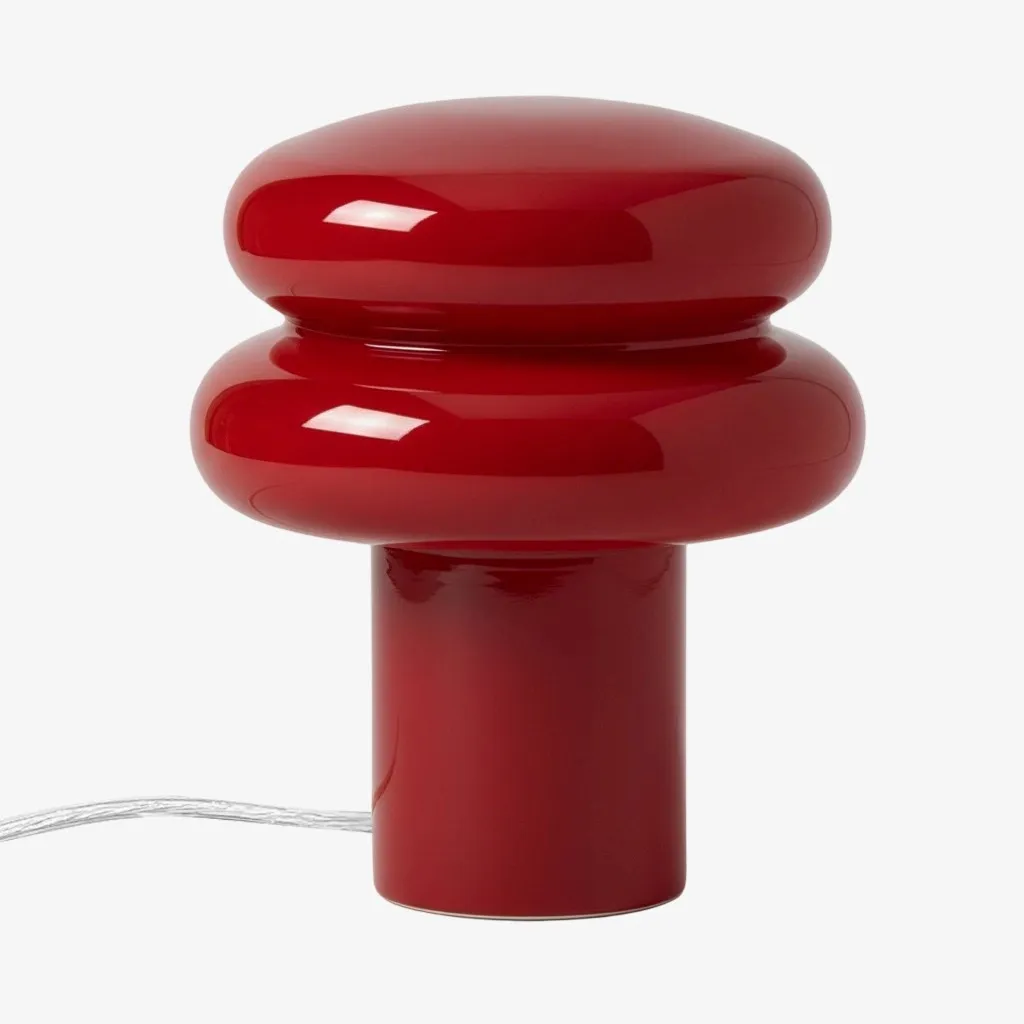 Orra Mushroom Glass Table Lamp - Gentle Colorful Table Light for Relaxing Ambience KL1563