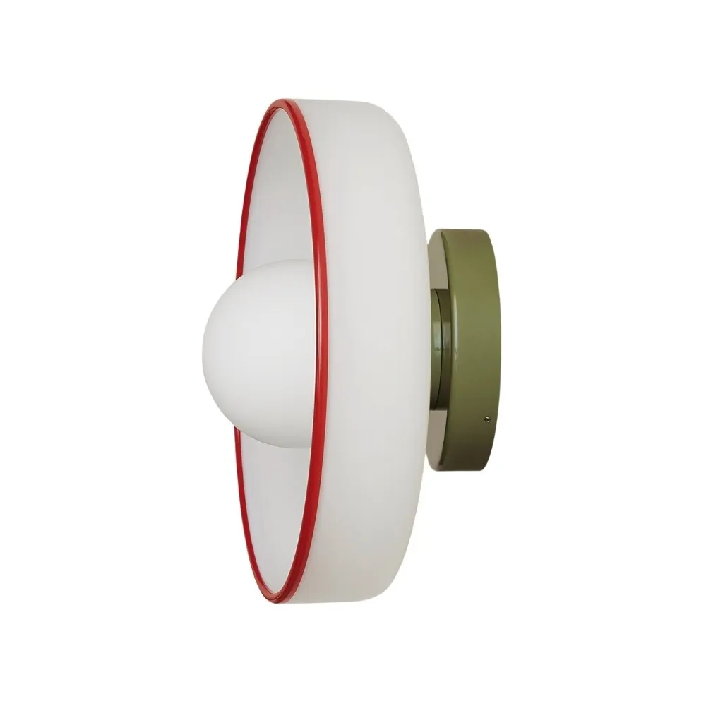 Kalo Round Glass Metal Base Wall Light Ceiling Light- Disc Orb Wall Sconce for Modern Interior KL922