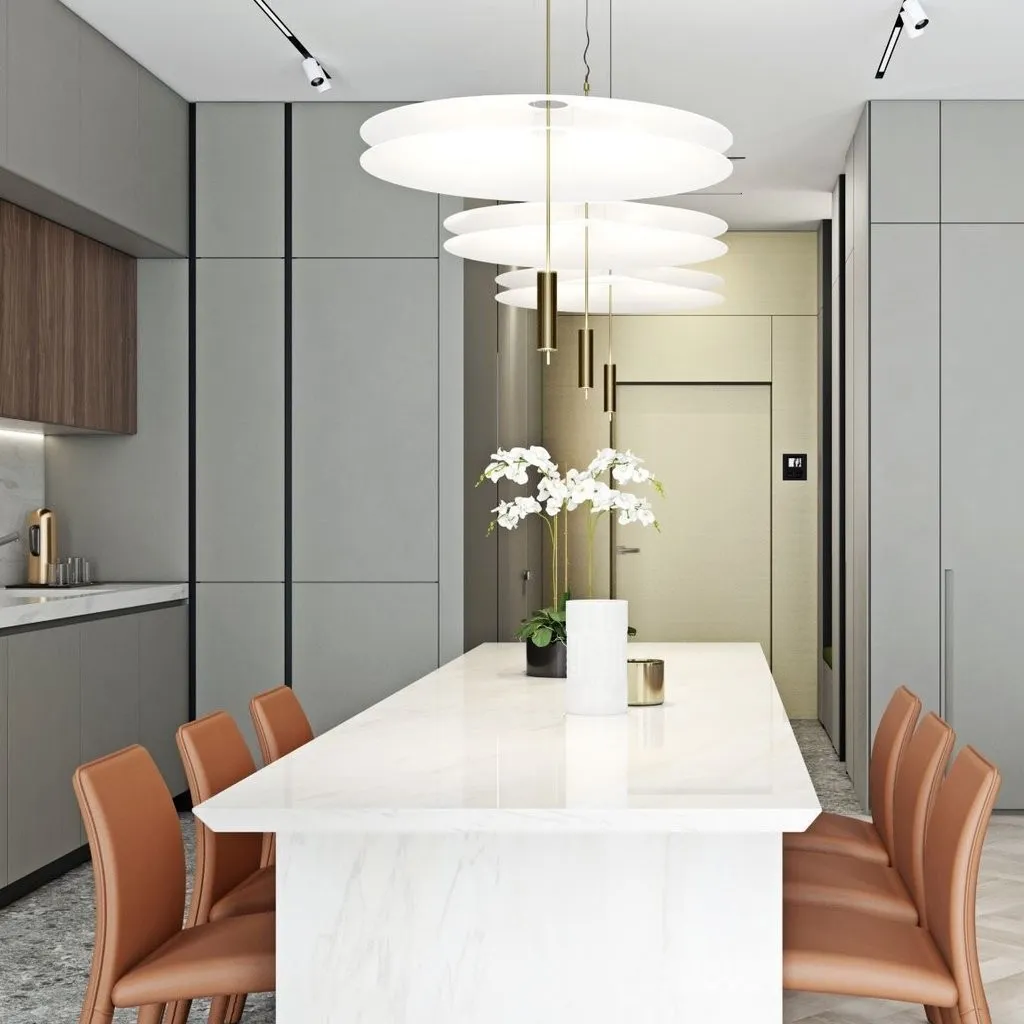 Flamingo Layered Pendant Light - Elegant Modern Lighting for Lounge and Hall