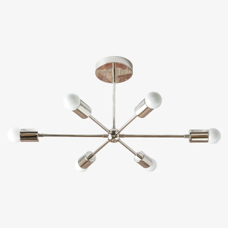 Mobilux Line Mid Century Modern Chandelier - 6 Heads Hanging Light KL1408