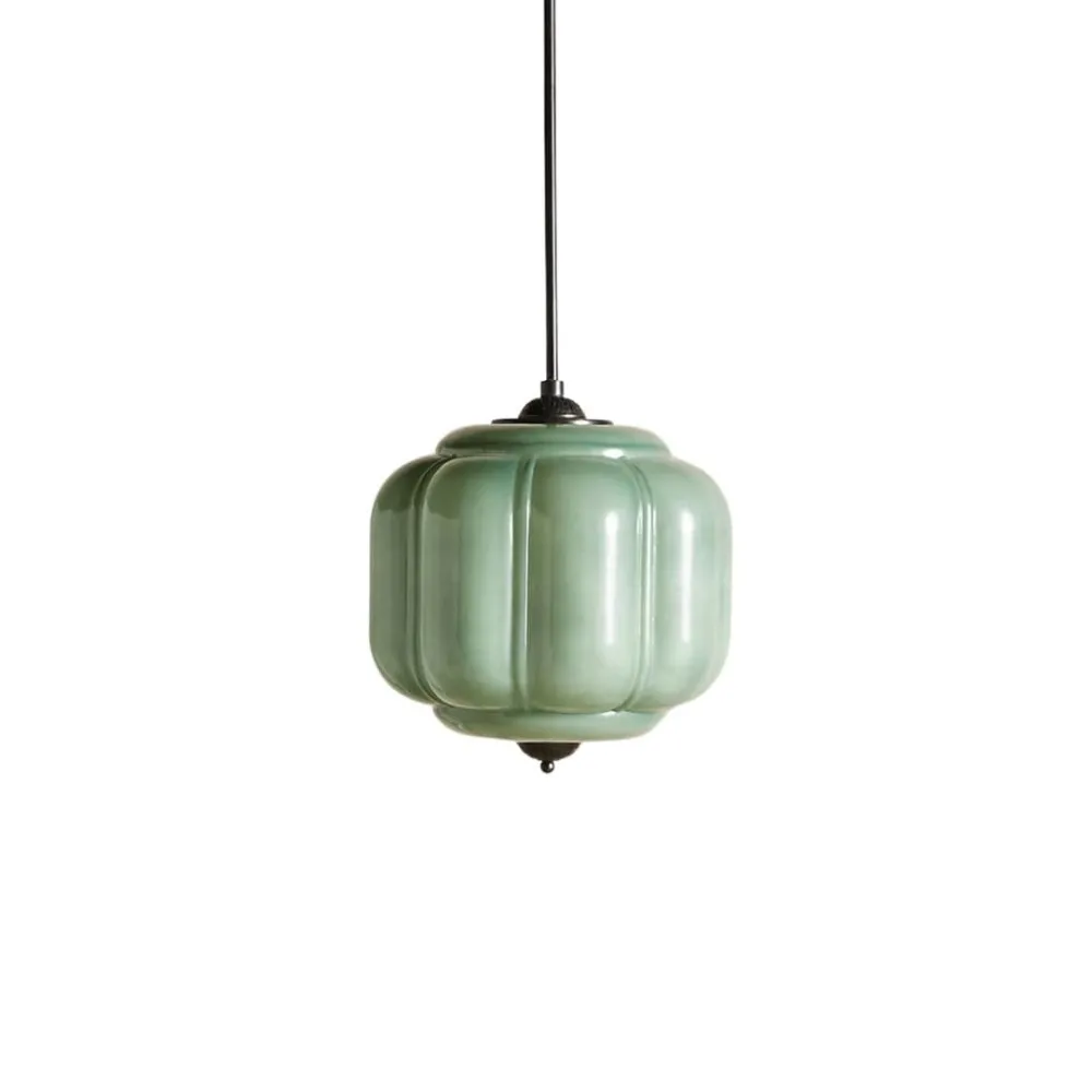 Vintage Eloise Opal Glass Pendant Light KL926