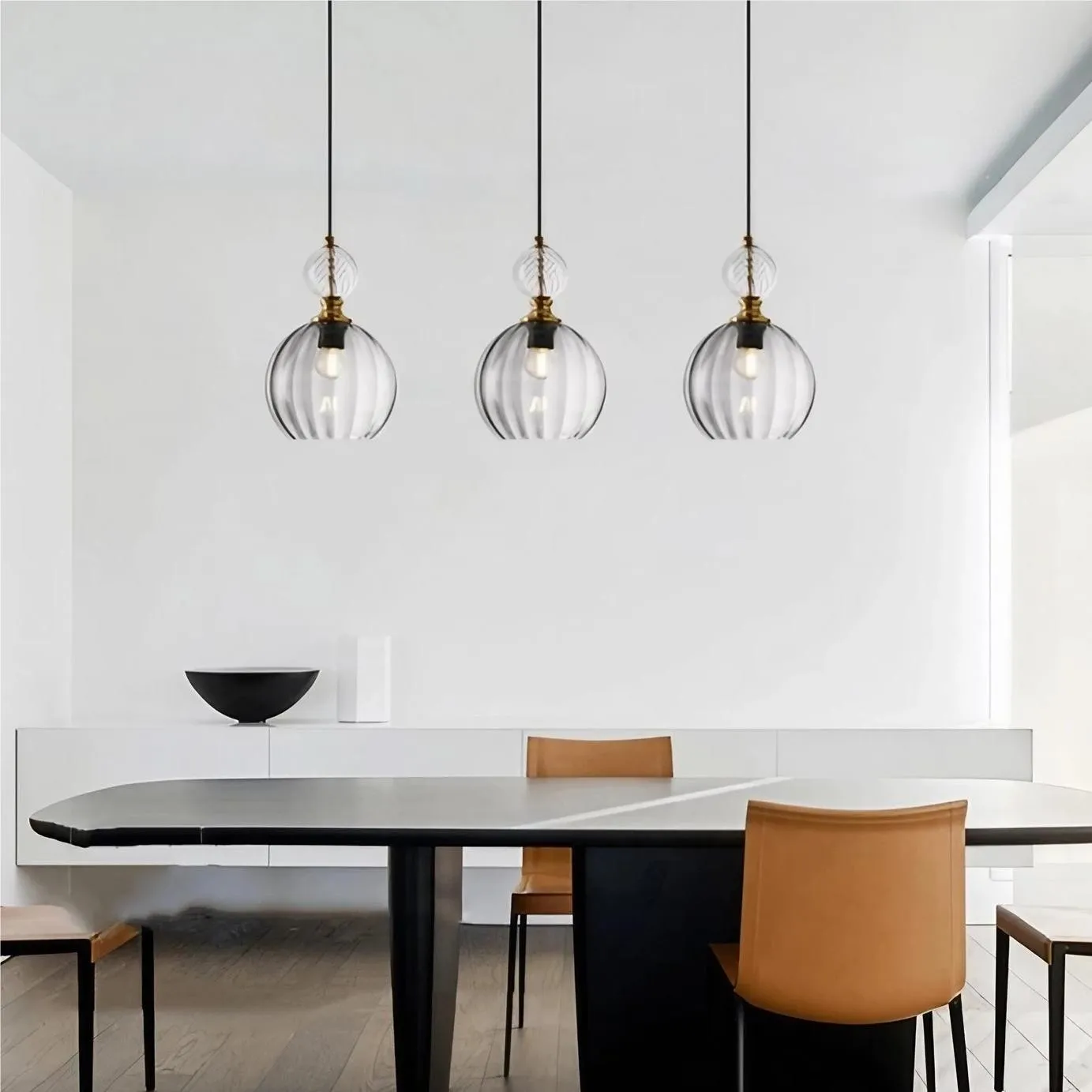 Modern Stained Glass Globe Pendant Light KL56