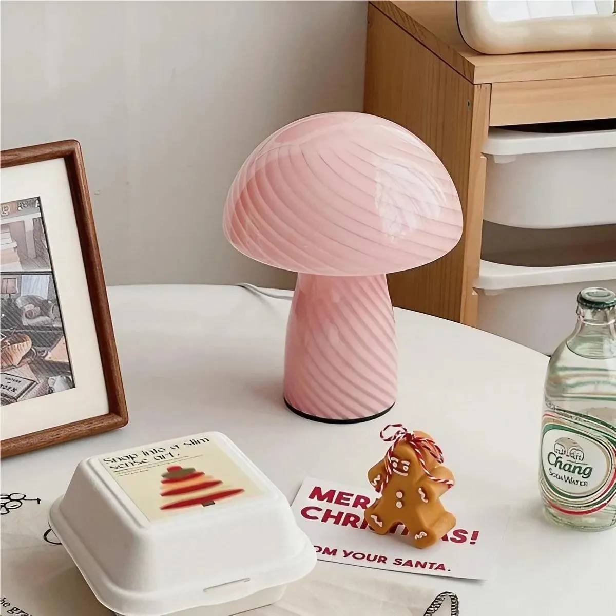 Modern Design Stained Glass Mushroom Lamp KL35