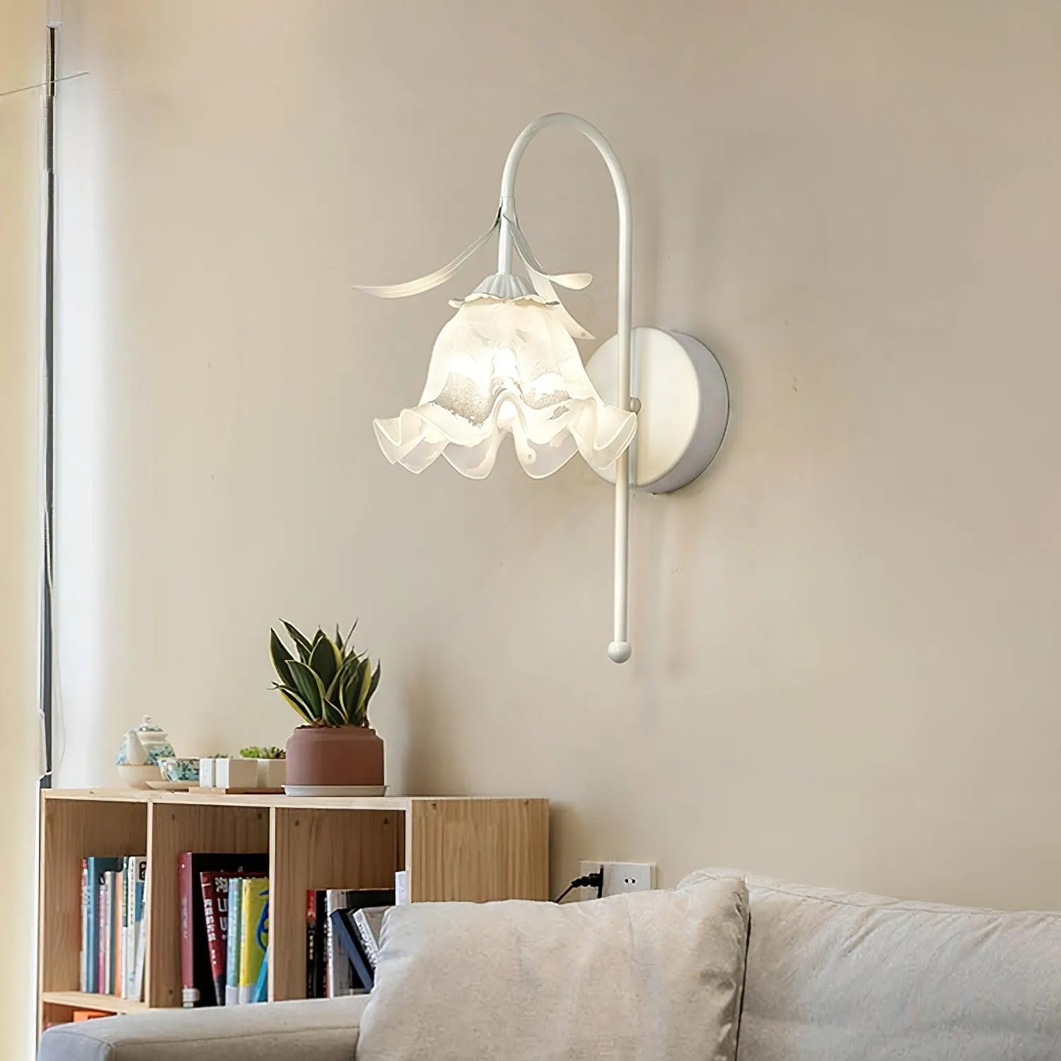 French Cream Style Flower Wall Lamp KL473