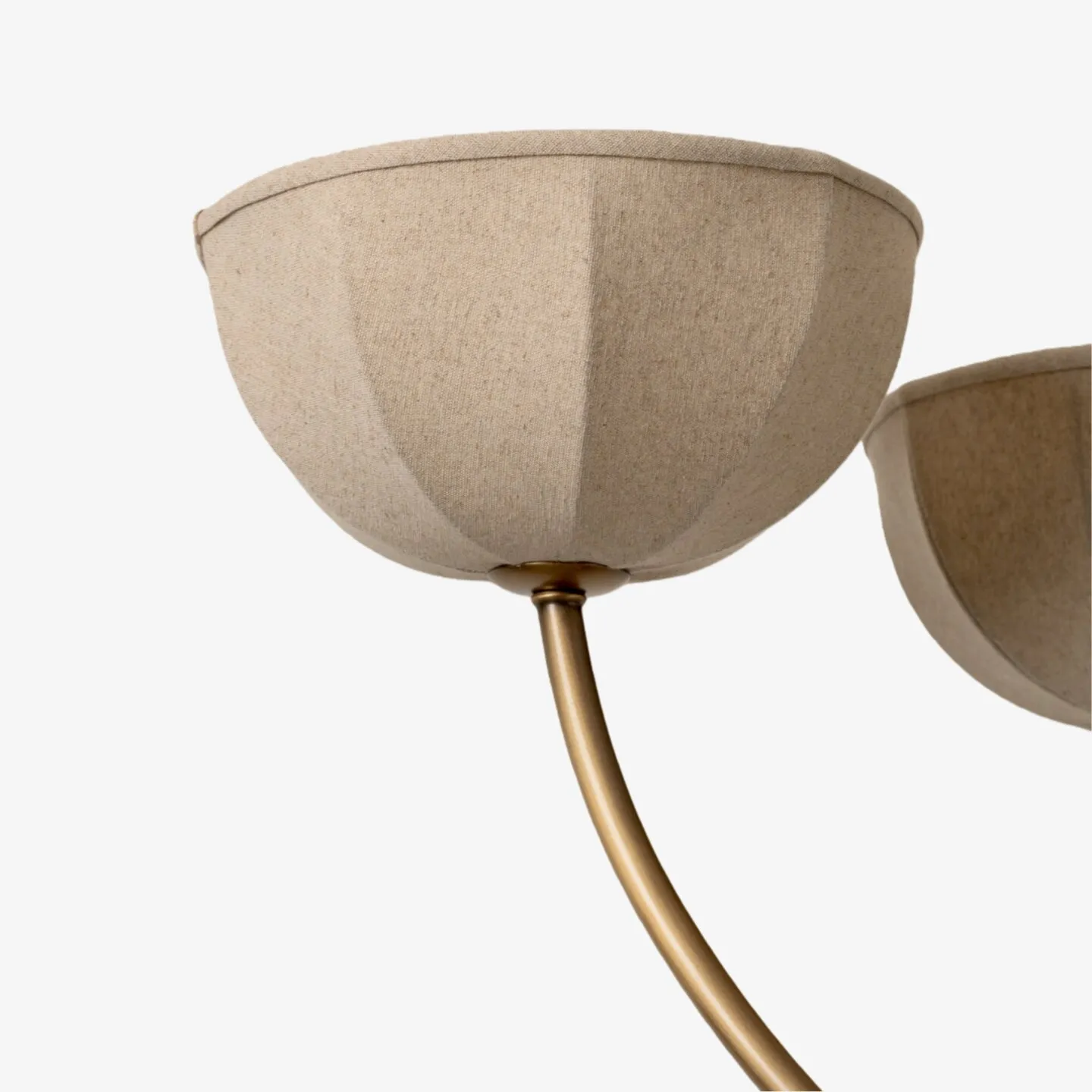 Loomis Elegant Linen Chandelier - Classic Multi Heads Fabric Chandelier for Living Room KL2340