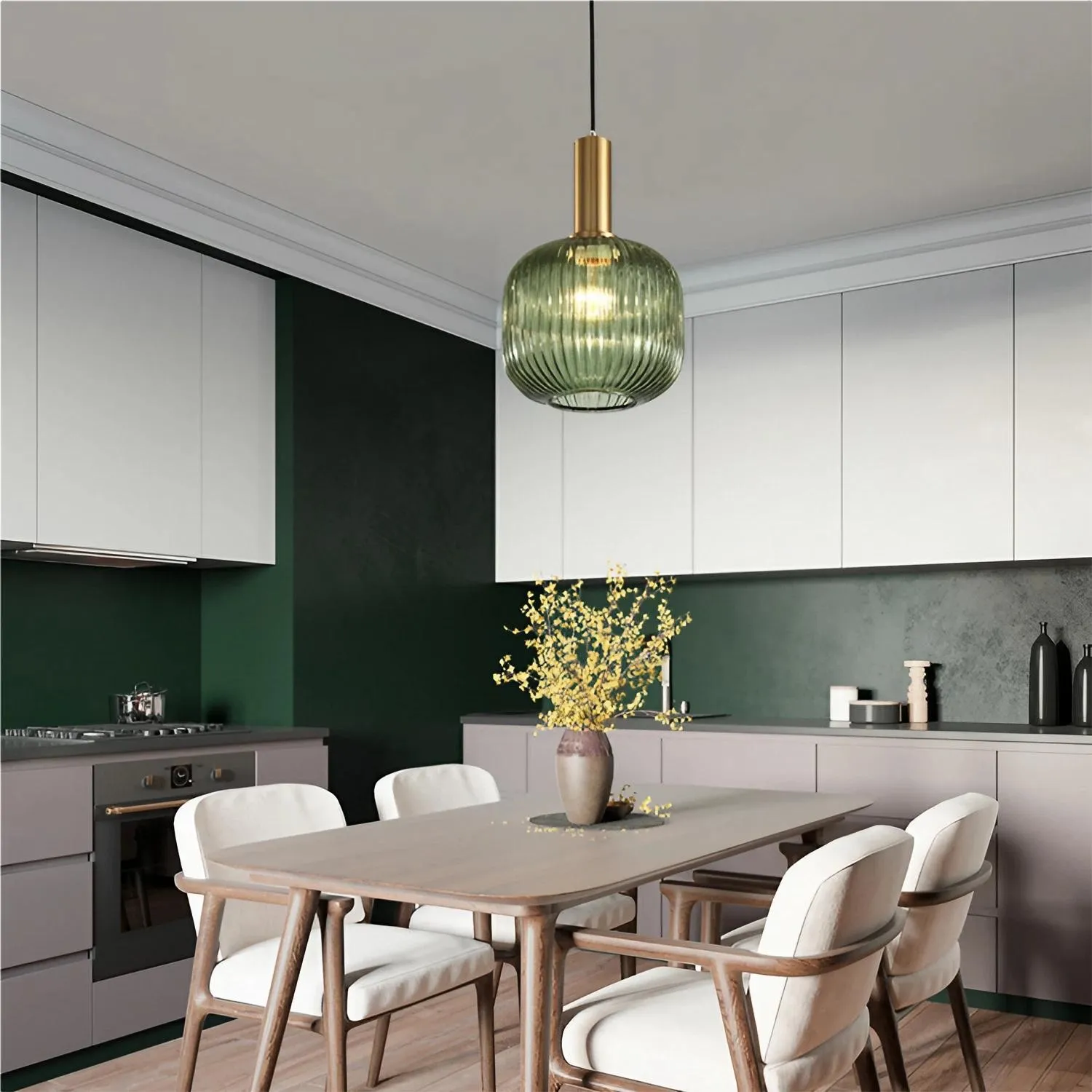 Vintage Design Stained Glass Pendant Light KL48