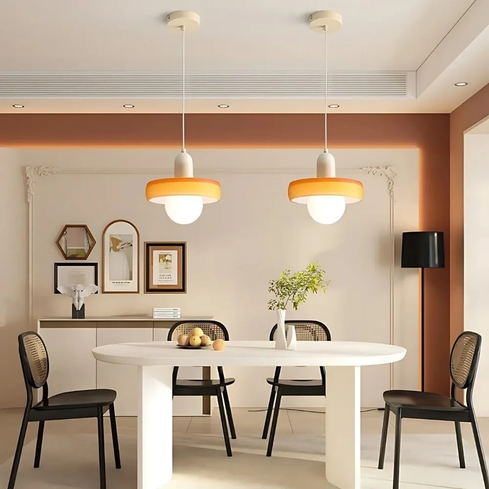 Colorful Glass Disc Orb Pendant Light KL916