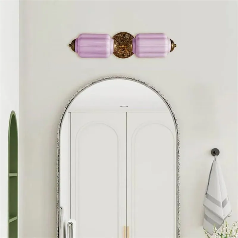 Eloise Pumkin Glass Vanity Sconce KL856